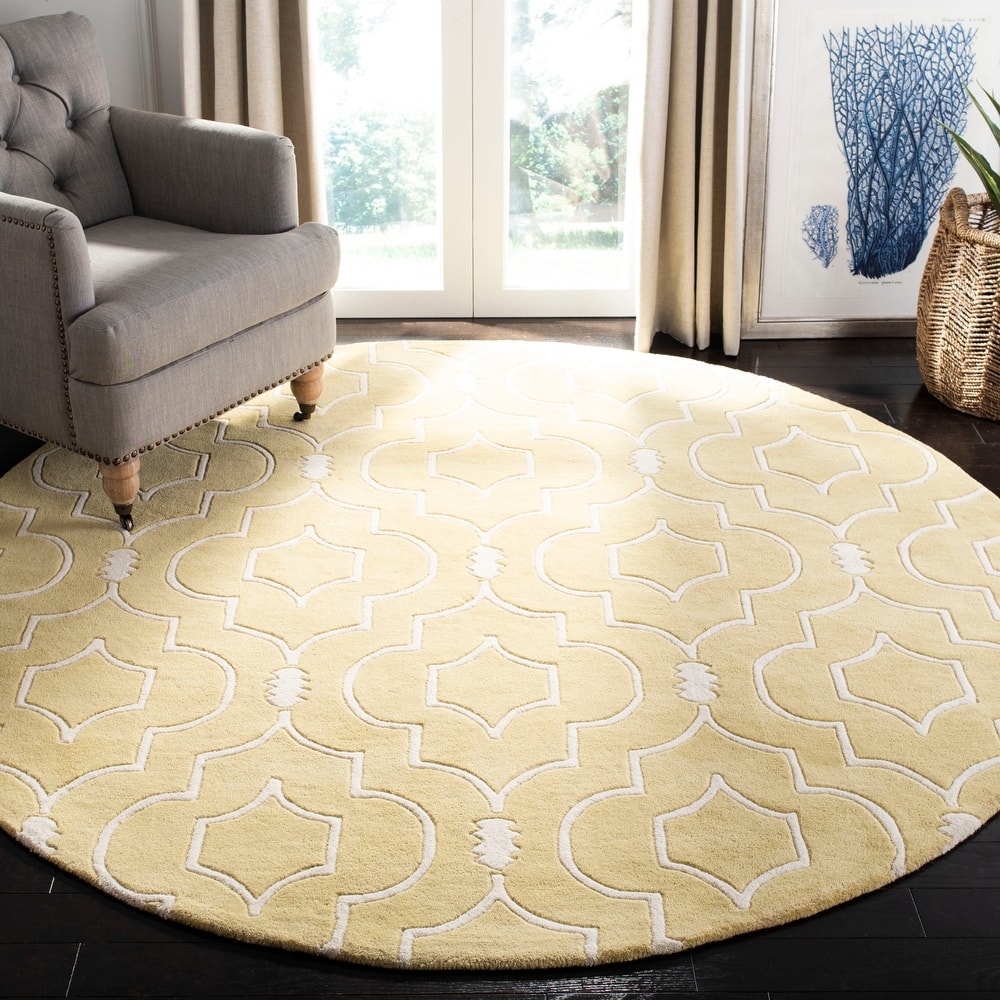 SAFAVIEH Handmade Chatham Cvetka Modern Moroccan Wool Rug