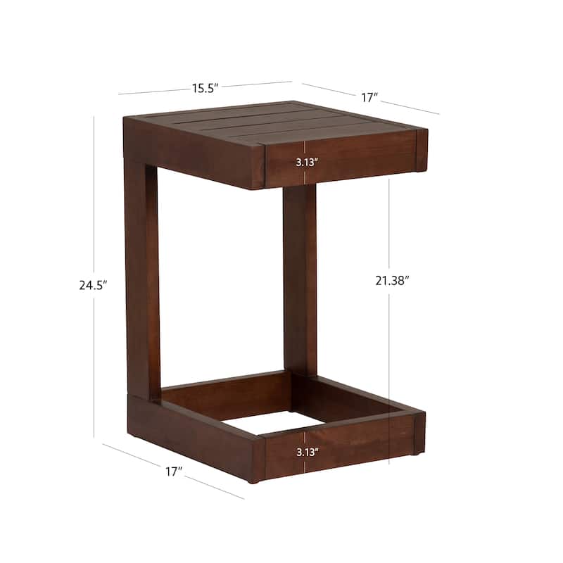 Sayre Acacia Wood Outdoor C Table