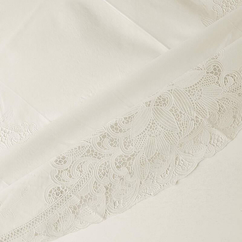 Violet Linen Vinyl Lace Battenberg embossed Floral Pattern Tablecloth