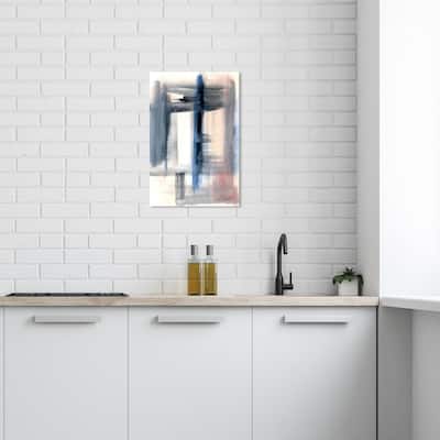 Wynwood Studio Canvas Abstract Windows Blue and Cream White Modern & Contemporary Wall Art Canvas Print