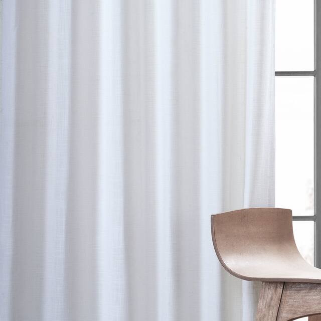 Heavy Faux Linen Single Curtain (1 Panel)