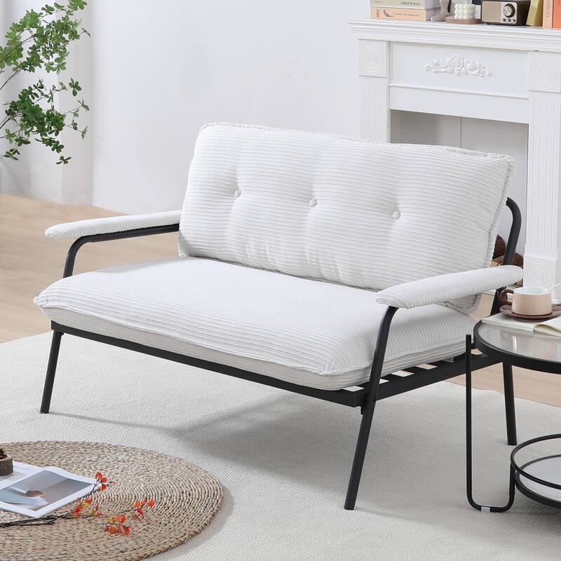 The 53-Inch Sofa Offers A Spacious Layout In The Small Apartment