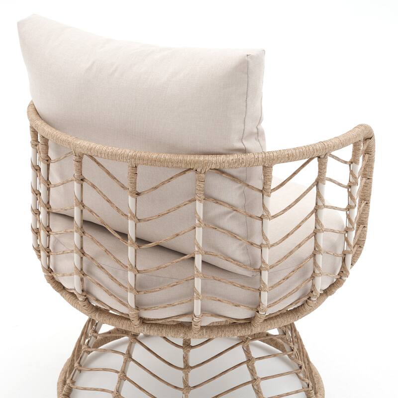 360-degree Swivel Outdoor Chair Set of 3