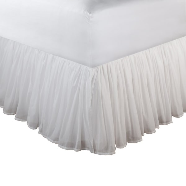 Tulle bed deals skirt queen size