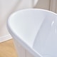 preview thumbnail 4 of 15, 66'' W,69 GALLONS Freestanding Acrylic Soaking Bathtub With Drain And Overflow Holes
