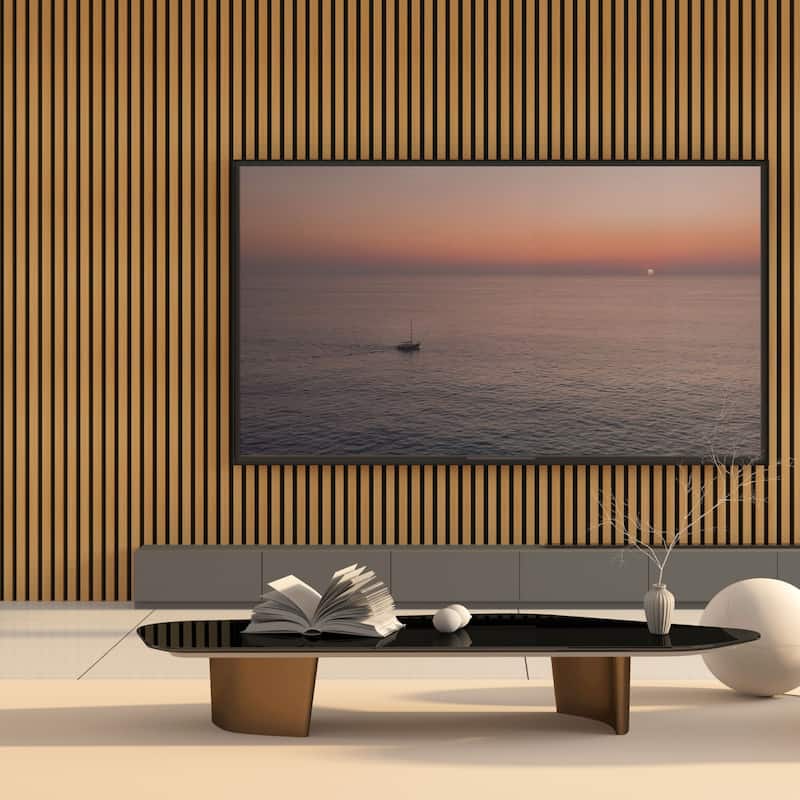 Art3d 7.9 x 94.5in Slat Acoustic Paneling,Acoustic Wall Panels,4pcs,21sqft - Teak