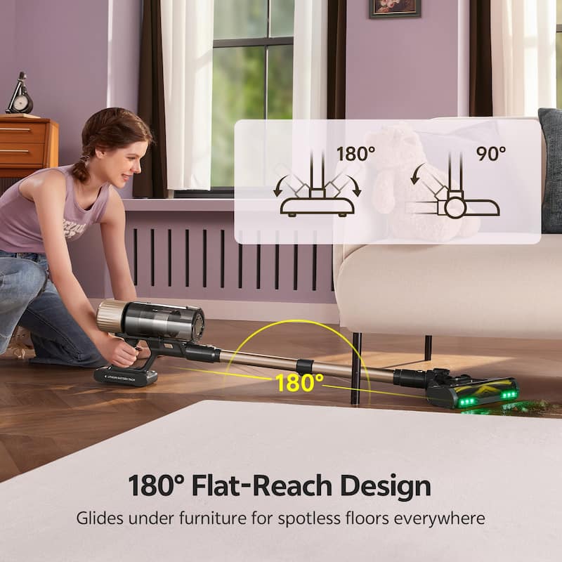 Cordless Vacuum Cleaner Ideal for Carpets and Pet Hair