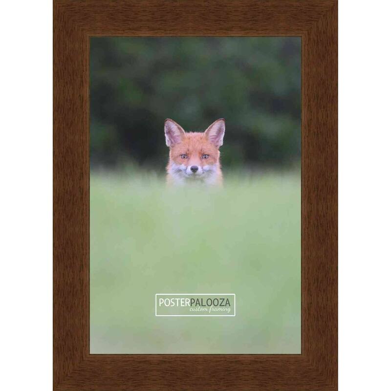22x17 Traditional Walnut Complete Wood Picture Frame with UV Acrylic, Foam Board Backing, & Hardware