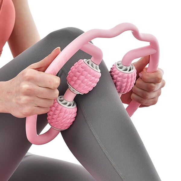PRCTZ Massage Foam Roller, 4-point Handheld Muscle Massager