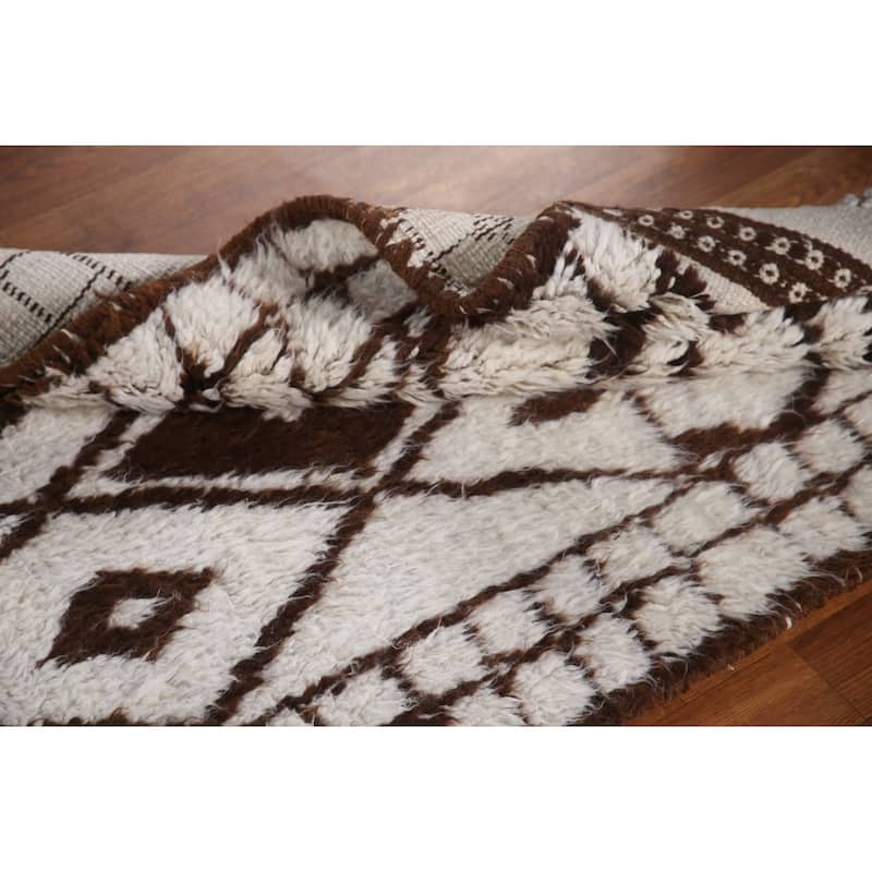 Plush Turkish Anatolian Runner Rug Hand-knotted Tribal Wool Carpet - 2'9"x 13'3"