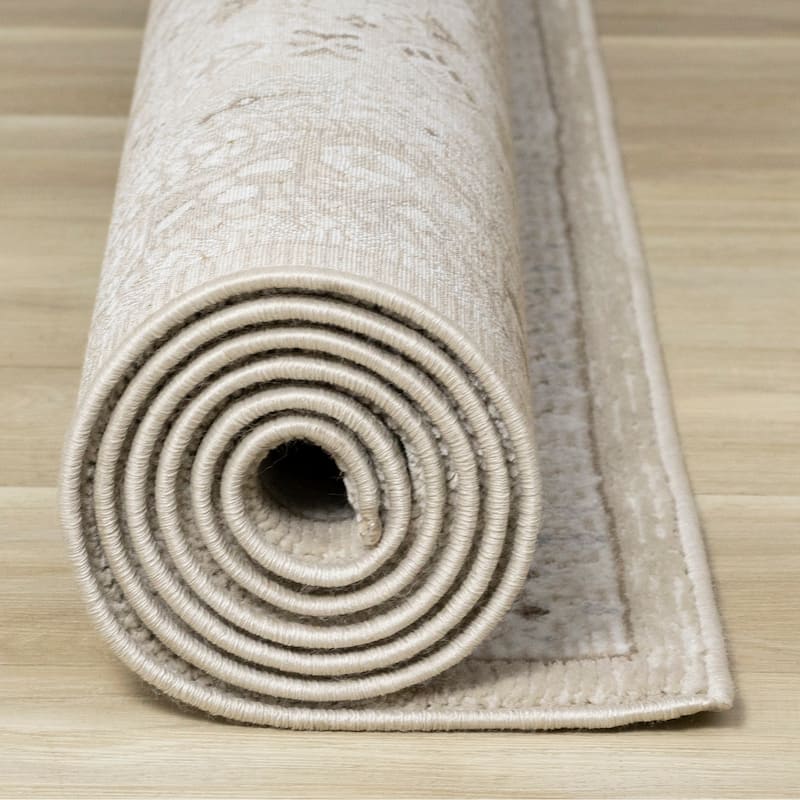 London Collection - Beige/Cream Traditional Area Rug