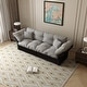 preview thumbnail 26 of 31, 74.8" Queen Size Pull Out Sofa Bed 3-in-1 Convertible Sleeper Tufted Sofa with 2 Soft Pillows