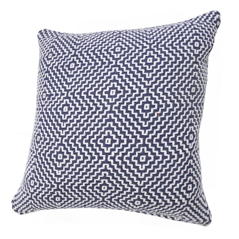 Sevita Diamond Delight Woven Geometric Throw Pillow