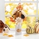 preview thumbnail 3 of 23, Glitzhome 24"H Fall Thanksgiving Maple Leaf Pumpkin Urn Table Tree Holiday Home Decoration