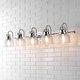preview thumbnail 99 of 113, Shirley Metal/Glass LED Vanity Light, by JONATHAN Y