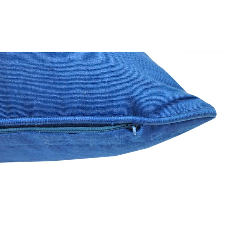 Home&Manor Baneh Dupioni Silk Pillow 18"