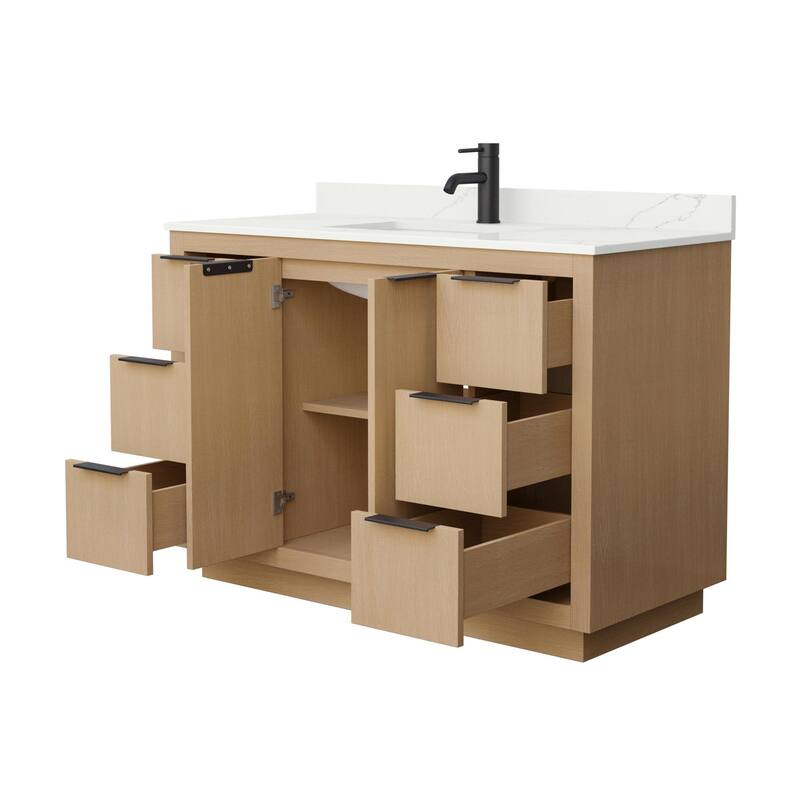 Wyndham Collection WCF282848S-QTZ-UNSMXX Maroni 48" Free Standing
