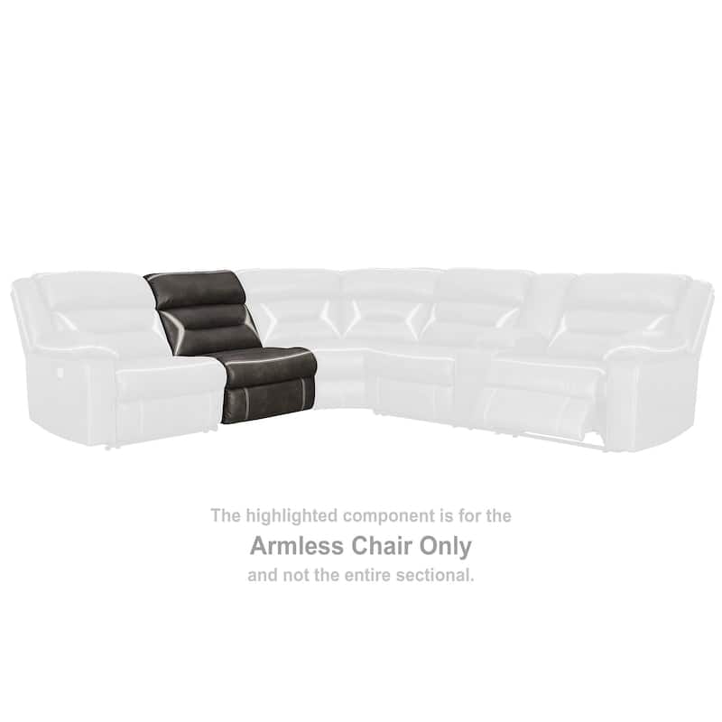 Signature Design by Ashley Kincord Brown 5-Piece Power Reclining Sectional - 109"W x 125"D x 41"H