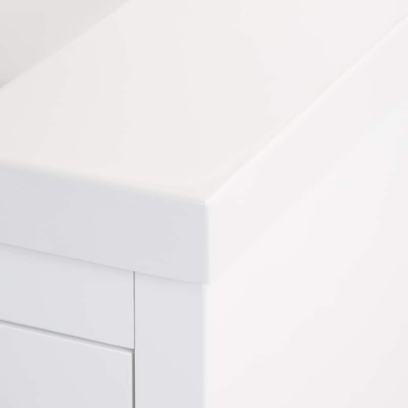 Chamiree 48.5" Bathroom Vanity With Cabinet, 6 Drawers, and White Sink Top
