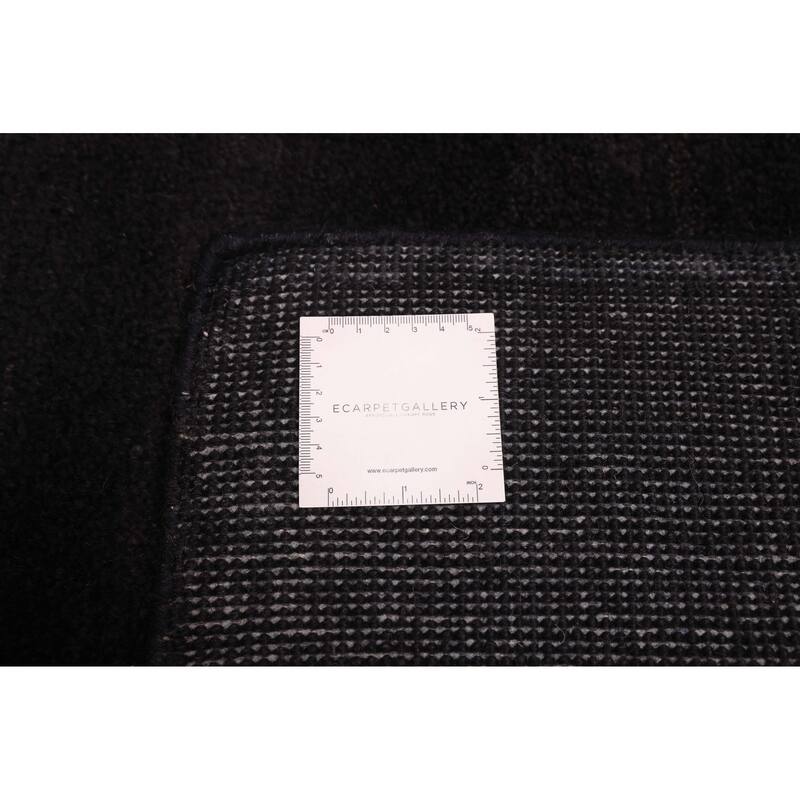ECARPETGALLERY Hand-knotted Pak Finest Gabbeh Black Wool Rug - 5'3 x 7'10
