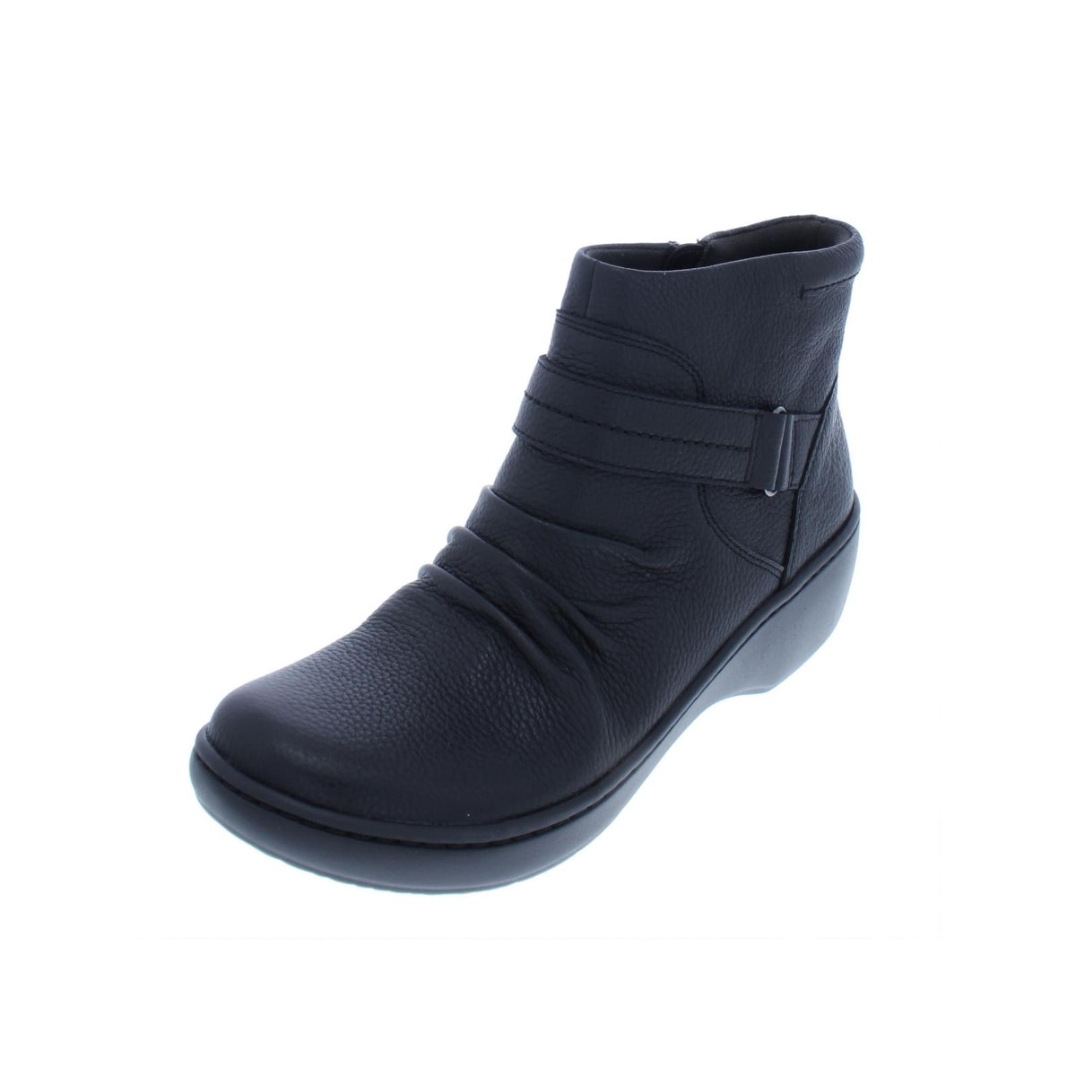 clarks ruched ankle boots