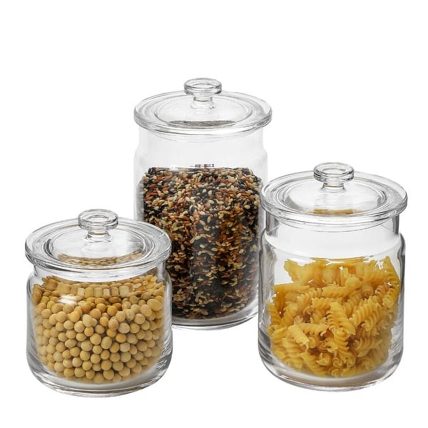 OXO Good Grips 6-Piece Airtight Food Storage Container Set (3 Large  Canisters + 3 Scoops)