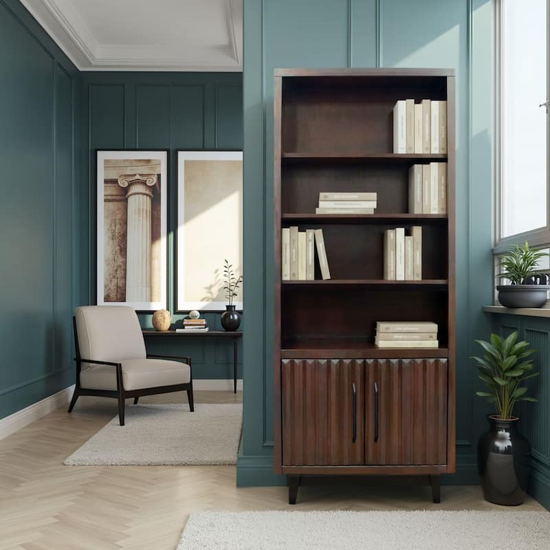 Bridgevine Home Radiance 78 inch High Bookcase Pier, No Assembly Required