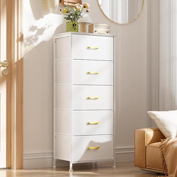 slim fit dress slacks Sikaic Dresser with 5 Natural Rattan Drawers