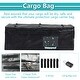 preview thumbnail 6 of 5, Folding Hitch Mount Cargo Carrier Basket With Hitch Stabilizer, 2 Rainproof Ratchet Straps, Cargo Bags - Black