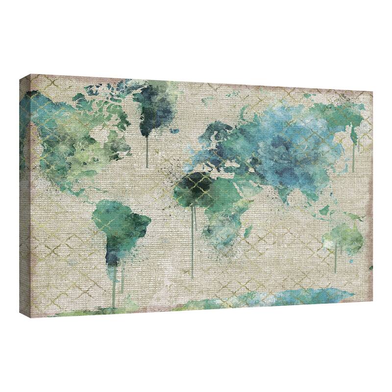 Watercolor World by Willowbrook Fine Art Canvas Art Print