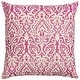 preview thumbnail 24 of 25, Rizzy Home Cotton Damask Throw Pillow, 22x22 Cover Only - Pink/Natural
