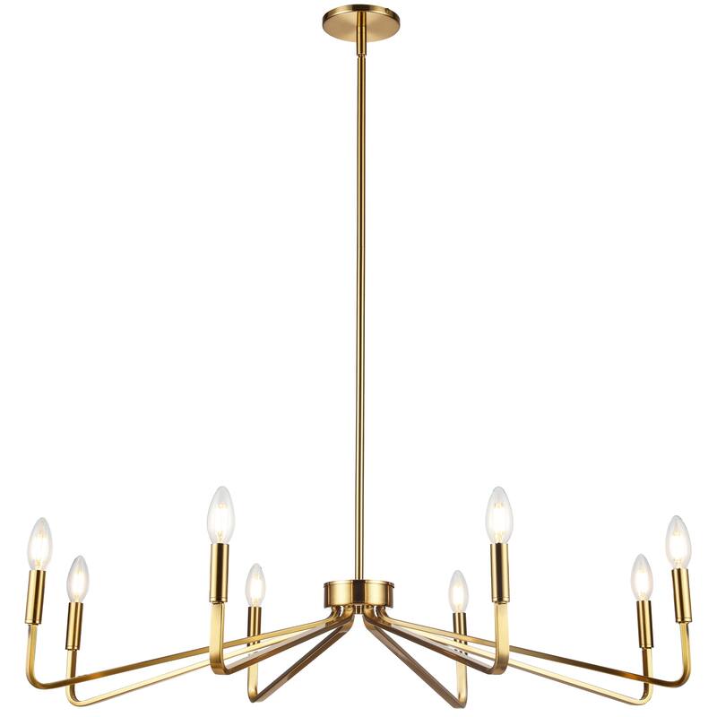8 Light Chandelier - Incandescent Lighting Fixture - Dining Room, Kitchen, Foyer Decor - 10