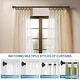 preview thumbnail 20 of 34, Modern Square Urn Adjustable Drapery Curtain Rod with Clip Rings