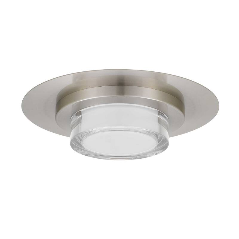 12 inch Square Chrome Integrated LED Flush Mount