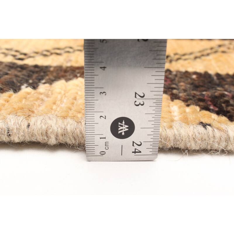 ECARPETGALLERY Hand-knotted Antalya Vintage Beige Wool Rug - 4'4 x 6'2