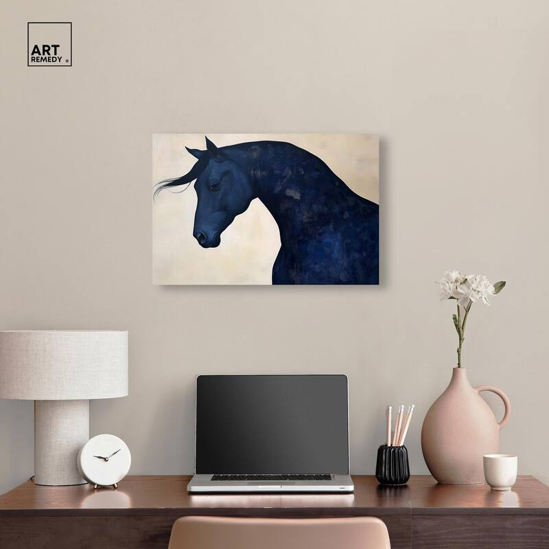 Blue Horse I Canvas by Art Remedy, Gallery Wrapped