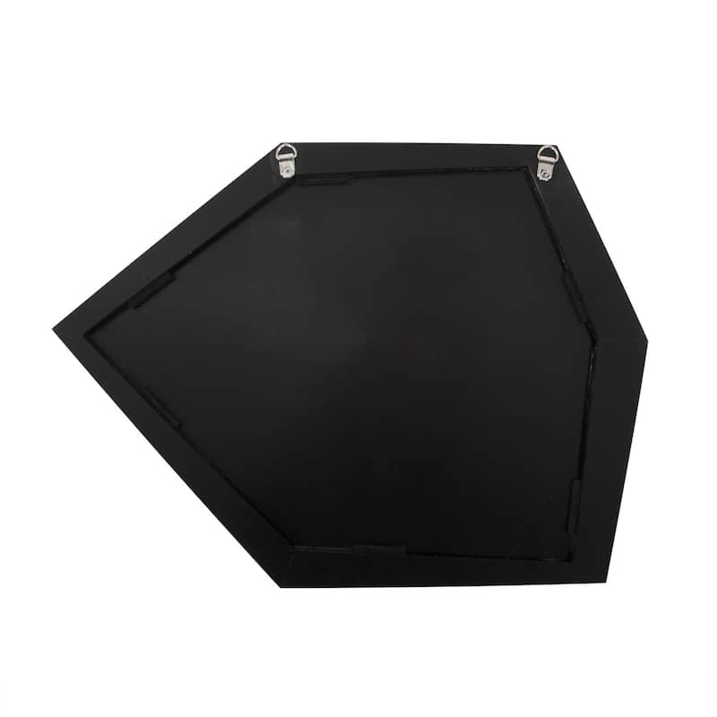 Allan Andrews Contemporary Asymmetrical Abstract Framed Wall Mirror