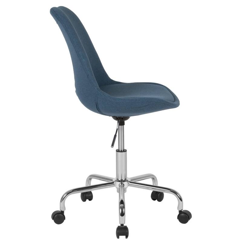 Mid-Back Fabric Task Office Chair with Pneumatic Lift