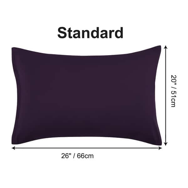 dimension image slide 24 of 39, 2 Pcs Zippered Pillowcases, Brushed Microfiber Pillow Case Cover