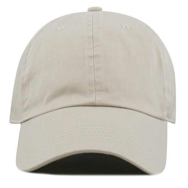 plain beige baseball cap