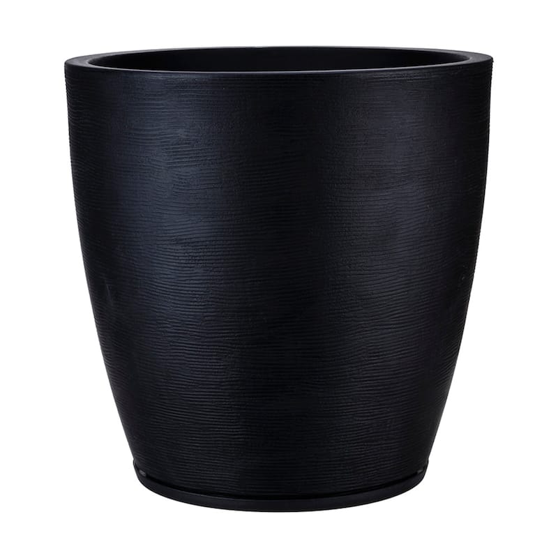 Floridis Amsterdan X-Large Planter Bowl - 21.65 inches high x 21.65 inch diameter - Black