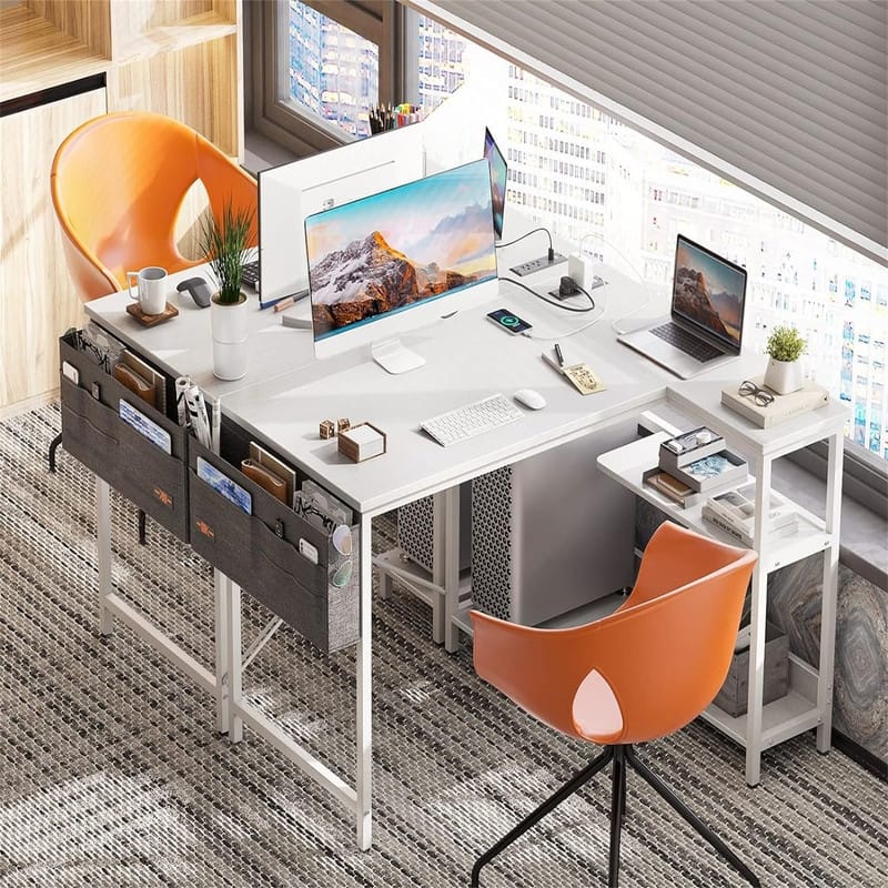 40 Inch Small L Shaped Gaming Computer Desk