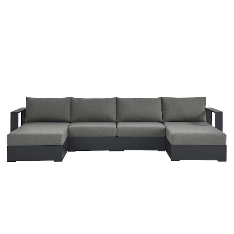 Tahoe Patio Aluminum 4-Piece Sectional Sofa Set