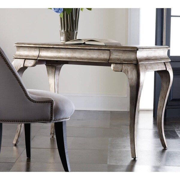 Furniture 638 50053 42 Inch Wide Rubberwood Writing Desk Furniture 638 50053 42 Inch Wide Rubberwood Writing Desk From The Melange Silvered