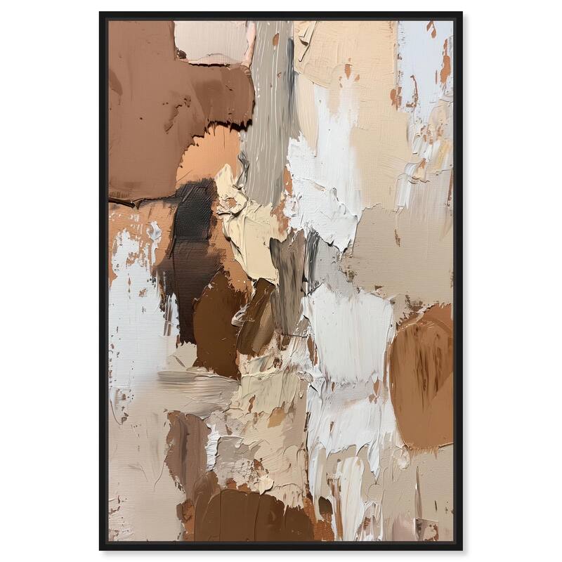 Beige Variations Canvas by Art Remedy - Black - 36" x 54"