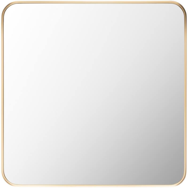 Livabliss Aranya Modern Aluminum Square Accent Mirror