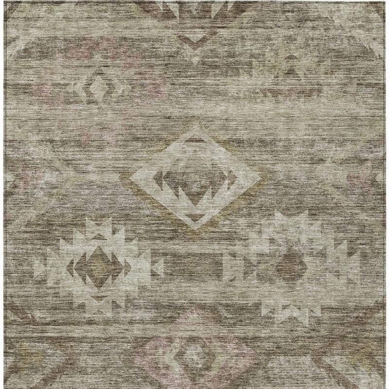 HomeRoots Southwestern Transitional Rectangle Outdoor Rug