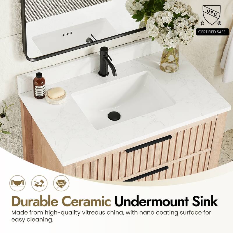 Shenzhen Bath Vanity with Composite Stone Top without Mirror