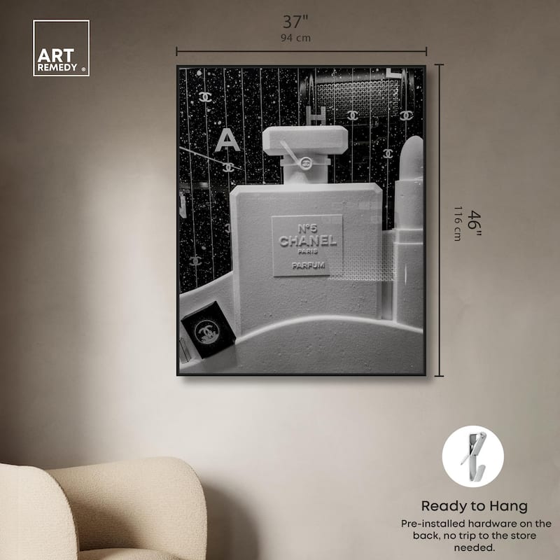 Sculptural Number 5 Canvas by Art Remedy
