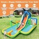 preview thumbnail 5 of 7, Inflatable Water Slide with Splash Pool and Climbing Wall for Oudoor Indoor without Blower
